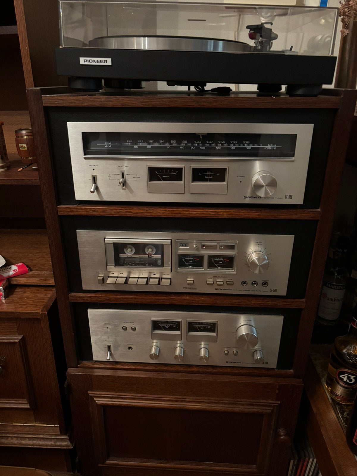 Pioneer Vintage Hifi Set: Platenspeler, Tuner, Cassettedeck,, Audio, Tv en Foto, Stereo-sets, Ophalen, Gebruikt, Cassettedeck