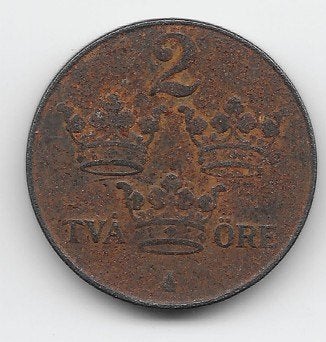 Zweden 2 öre 1949 KM# 811, Verzenden, Overige landen, Losse munt