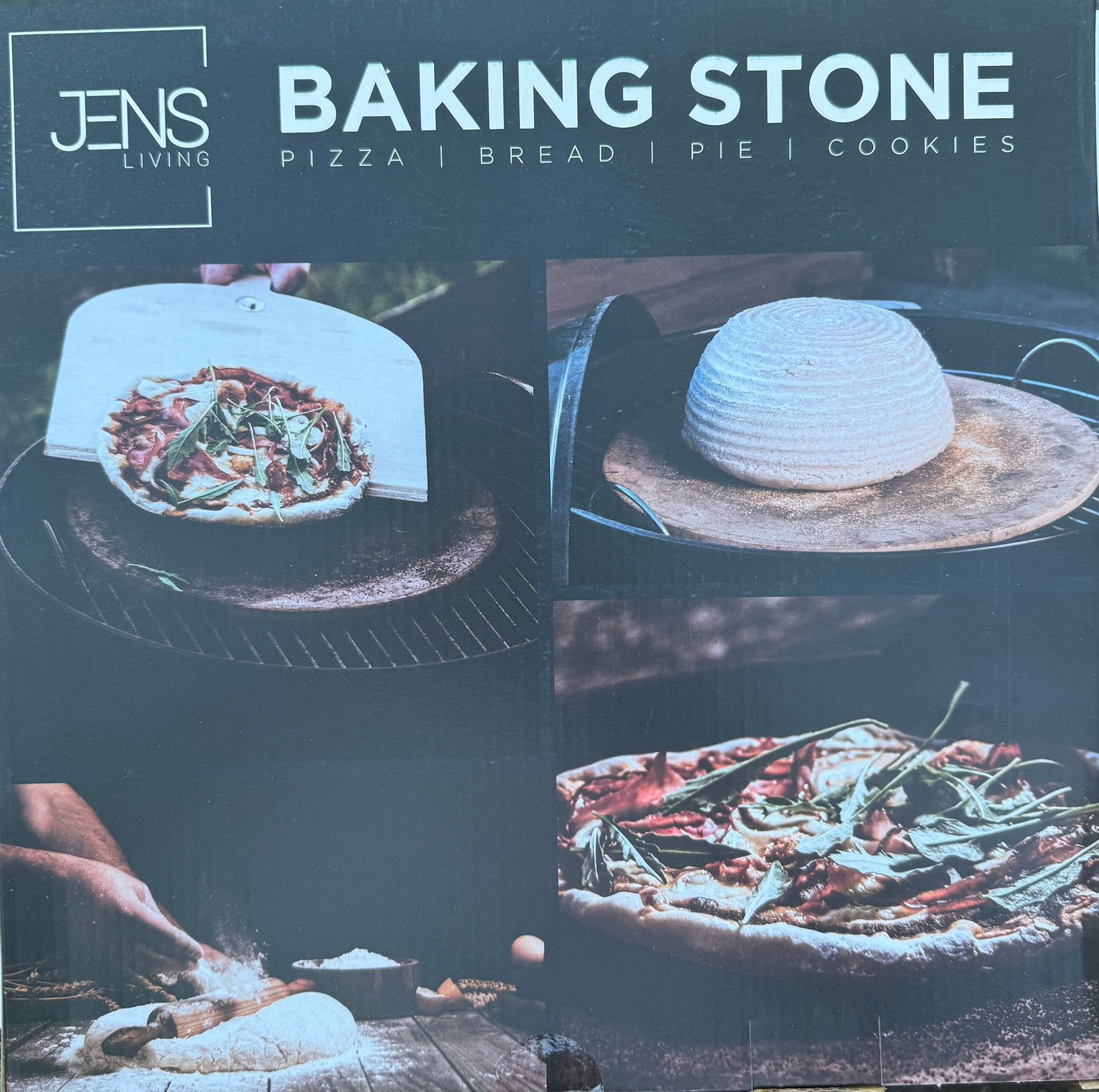 Jens Living Bak steen Ø33cm - Pizza, Brood, Nieuw in doos, Ophalen, Nieuw