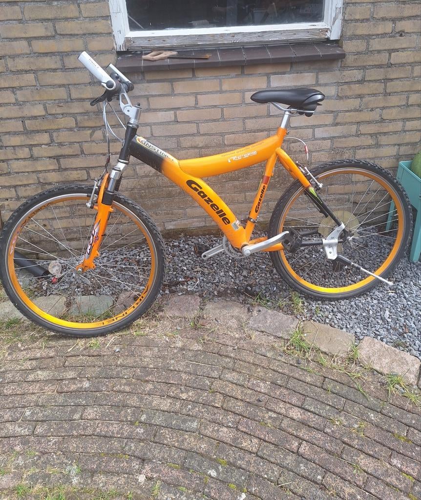 Gazelle Mountainbike - Oranje/Zwart, Fietsen en Brommers, Fietsen | Mountainbikes en ATB, Gebruikt, Hardtail, Heren, Ophalen of Verzenden