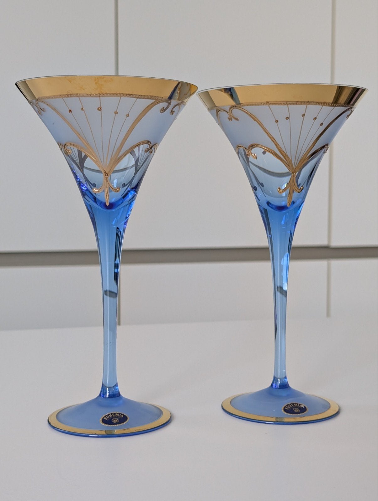 2 Bohemia Crystalex cocktailglazen in originele doos, Huis en Inrichting, Glas of Glazen, Overige merken, Ophalen of Verzenden