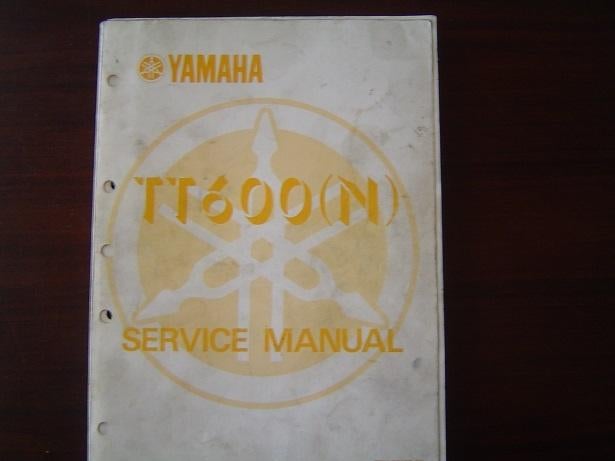 Yamaha TT600 N T 1984/85 motorcycle service manual TT 600, Ophalen of Verzenden, Yamaha
