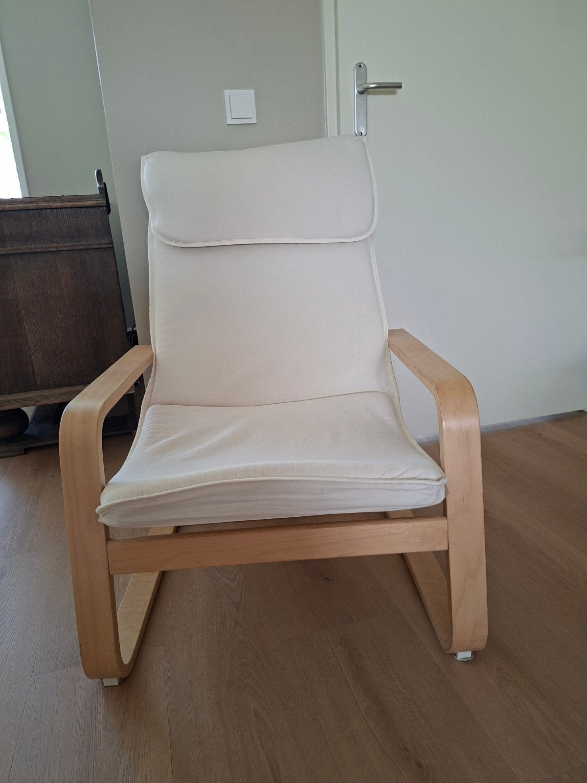 Ikea stoel gratis af te halen, Ophalen, Gebruikt, Wit, Stof