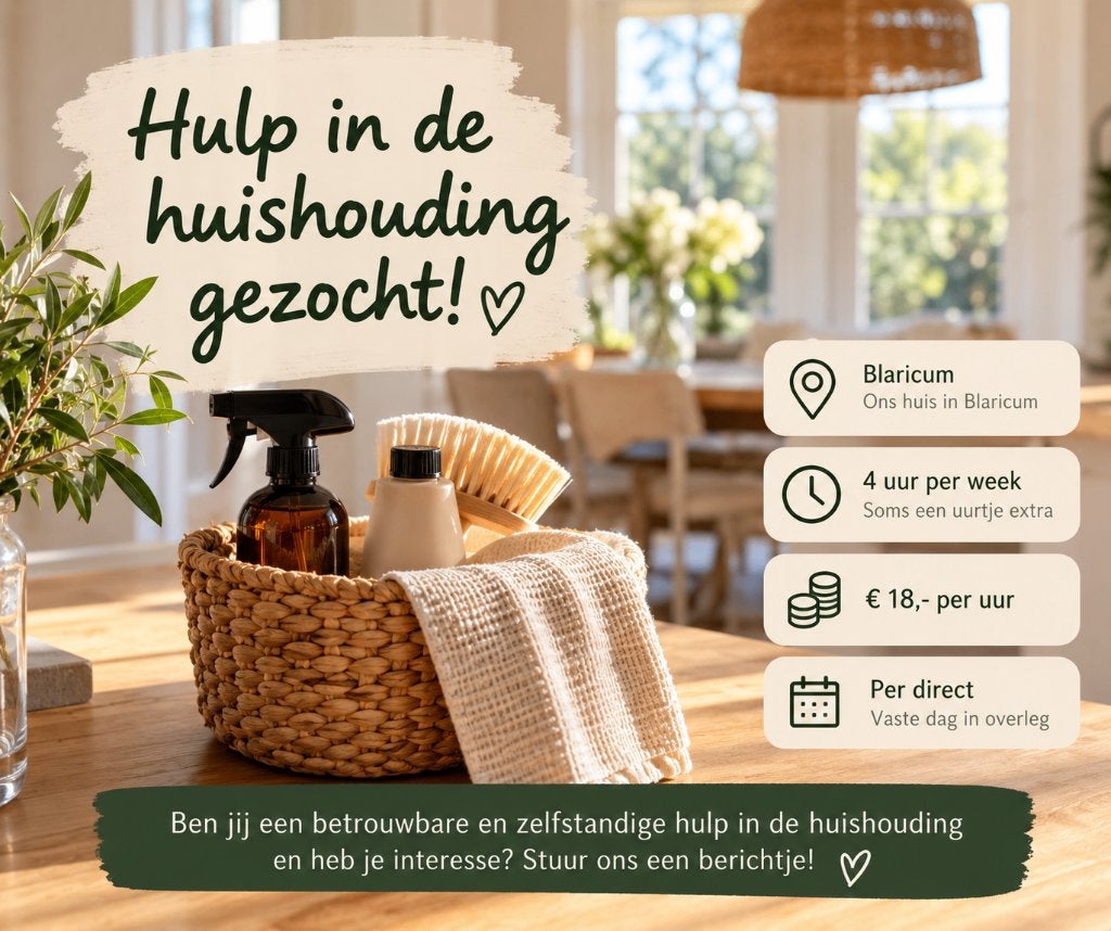 Hulp in de huishouding, Vacatures, Overige vormen, Vanaf 1 jaar, Overige niveaus, Geschikt als bijbaan