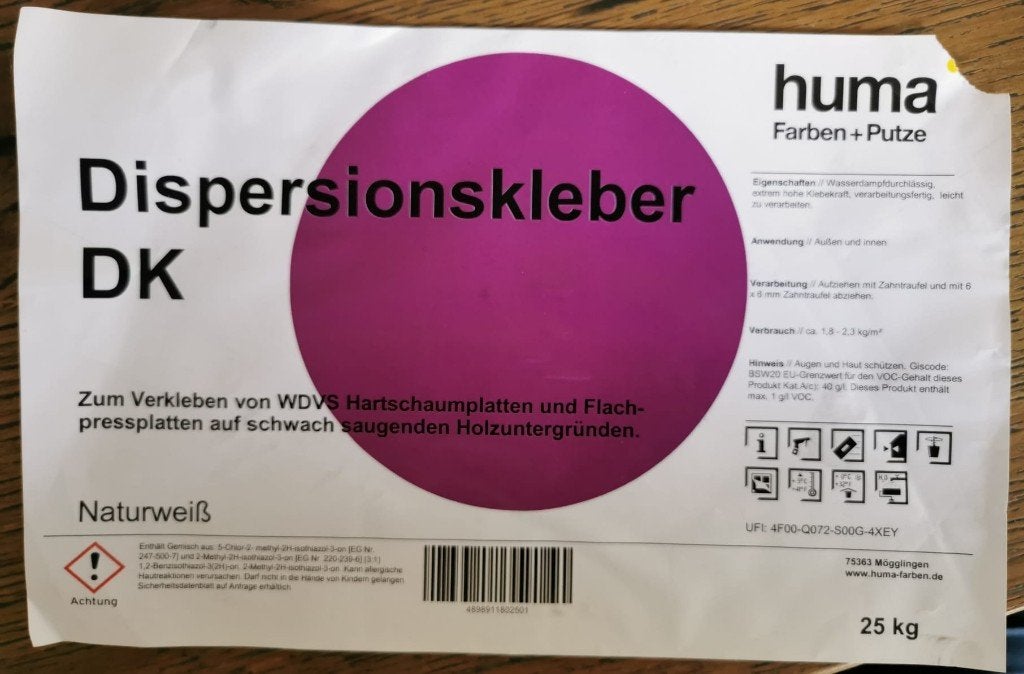 Dispersie lijmpasta, Doe-het-zelf en Verbouw, Platen en Panelen, Ophalen, Zo goed als nieuw, Overige materialen