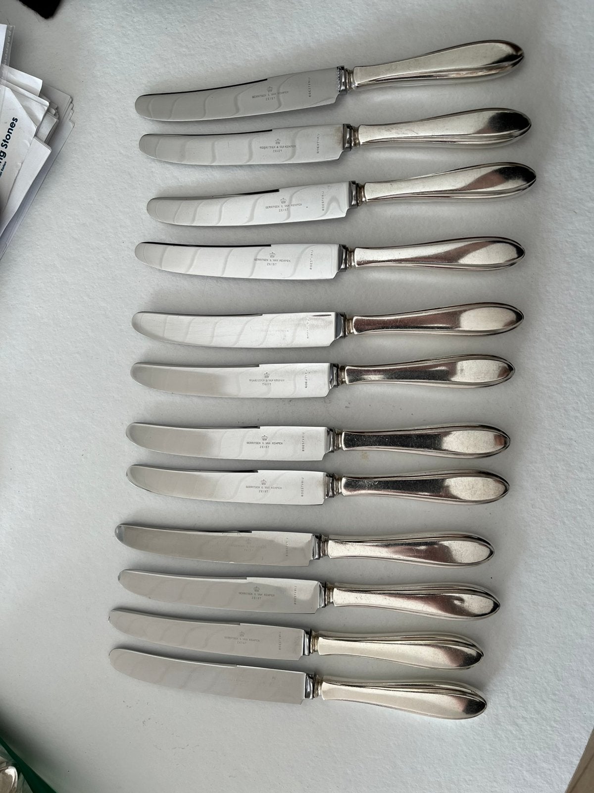Gerritsen en Van Kempen 24 puntfilet messen, Ophalen of Verzenden