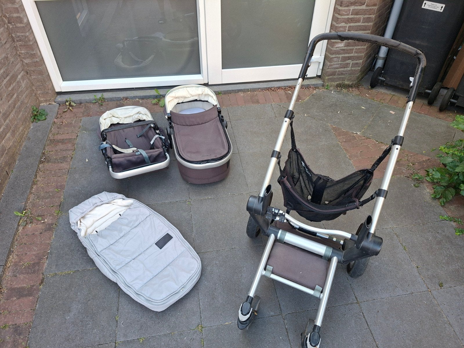 Joolz Kinderwagen, reiswieg, zitje, winterzak, Gebruikt, Verstelbare duwstang, Ophalen, Kinderwagen