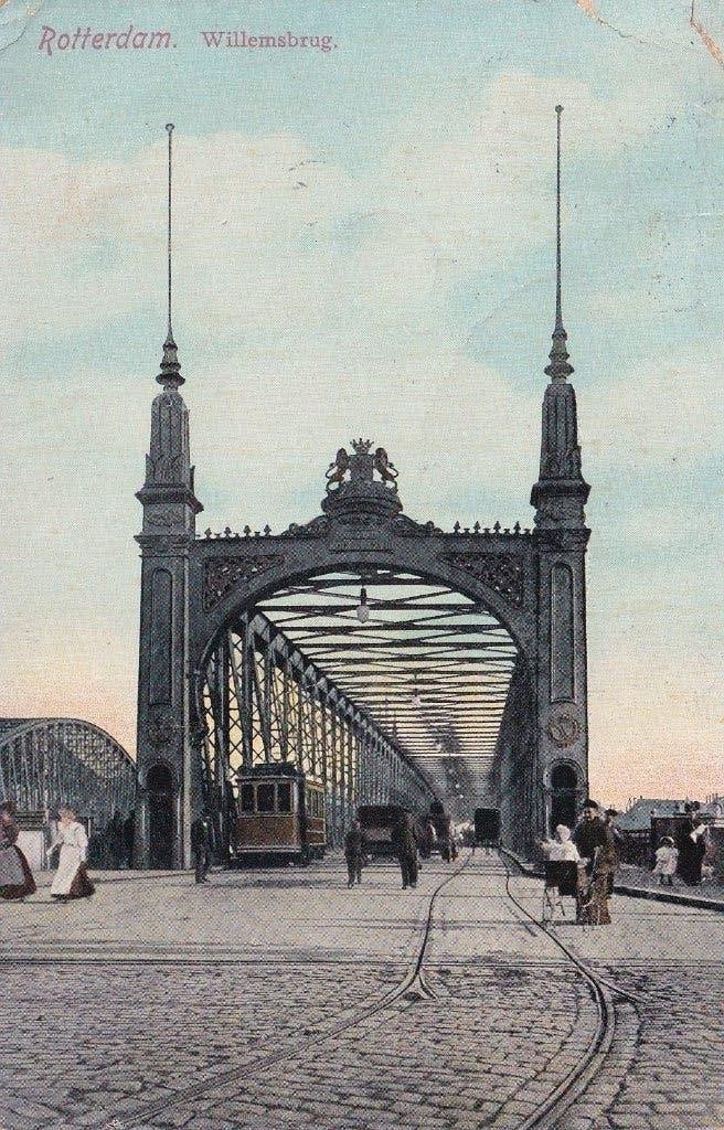 Rotterdam Willemsbrug, Verzenden, Voor 1920, Gelopen, Zuid-Holland
