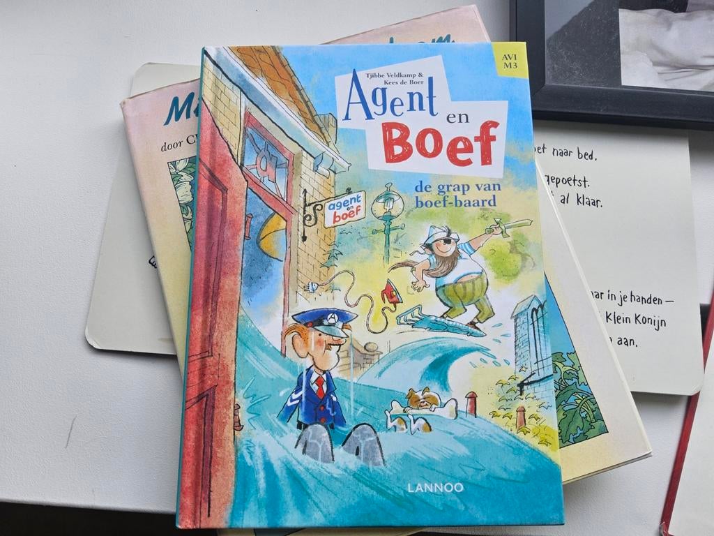 Tjibbe Veldkamp - De grap van boef-baard, Boeken, Kinderboeken | Jeugd | onder 10 jaar, Zo goed als nieuw, Fictie algemeen, Ophalen of Verzenden