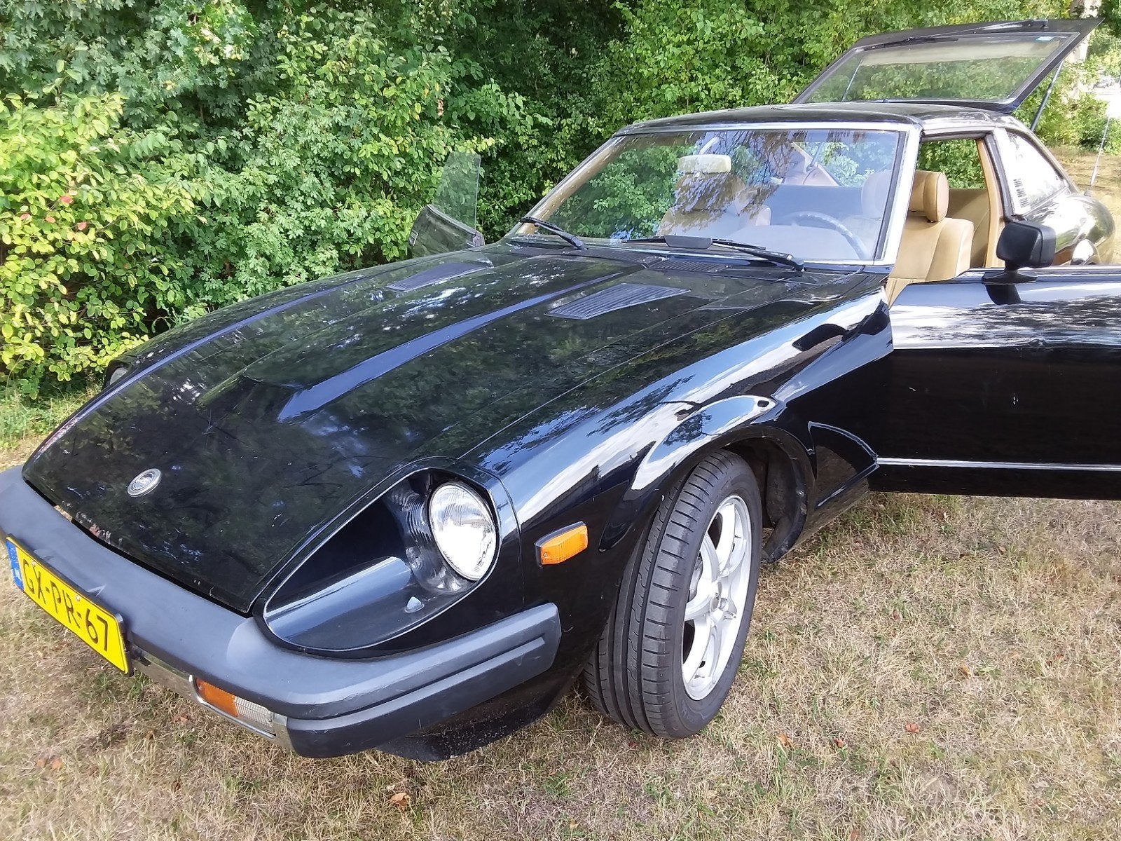 Datsun 280ZX 2.8 2 2 1980 Zwart targa dakjes, Auto's, Overige merken, Achterwielaandrijving, Zwart, 2753 cc
