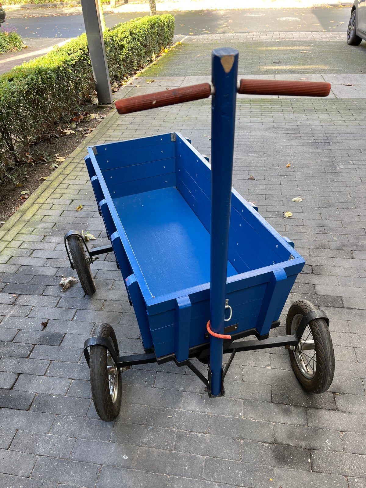 Zelfgebouwde bolderkar op gelast frame - Robuust en uniek, Ophalen, Gebruikt