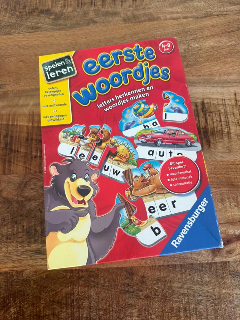 Eerste woordjes spel/puzzel, Ophalen of Verzenden, Zo goed als nieuw, Taal en Lezen