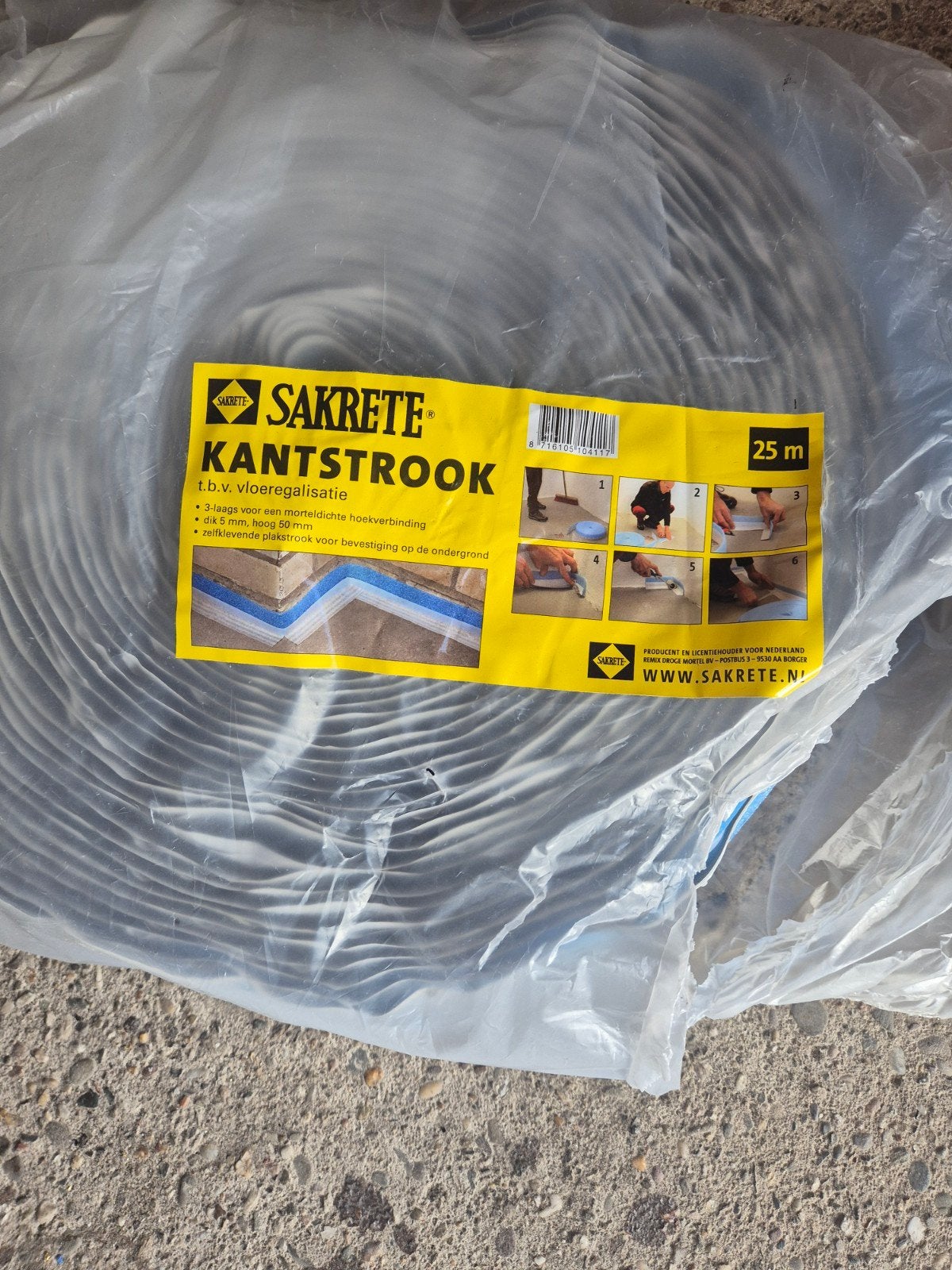 kantstrook, Ophalen of Verzenden, Overige materialen, Minder dan 4 cm