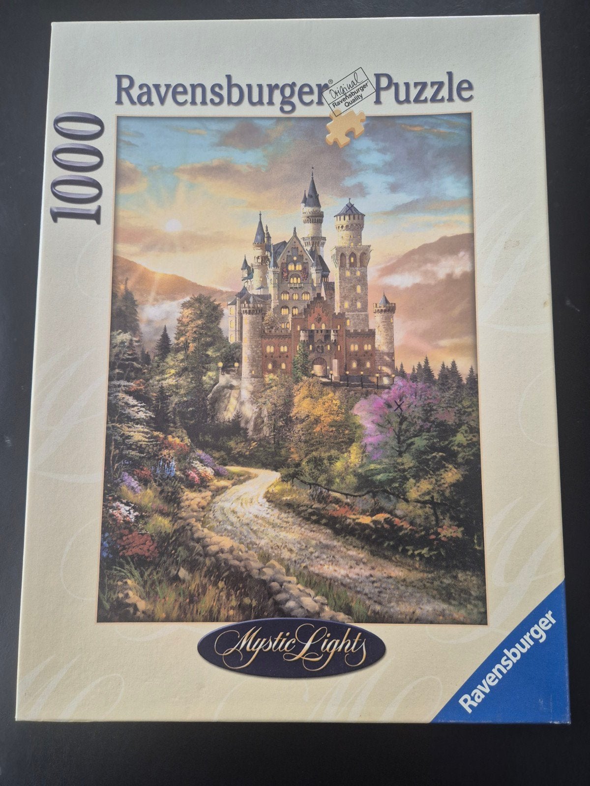 Ravensburger Legpuzzel 1000 stukjes - Mystic Lights Kasteel, Ophalen of Verzenden, 500 t/m 1500 stukjes, Gebruikt, Legpuzzel