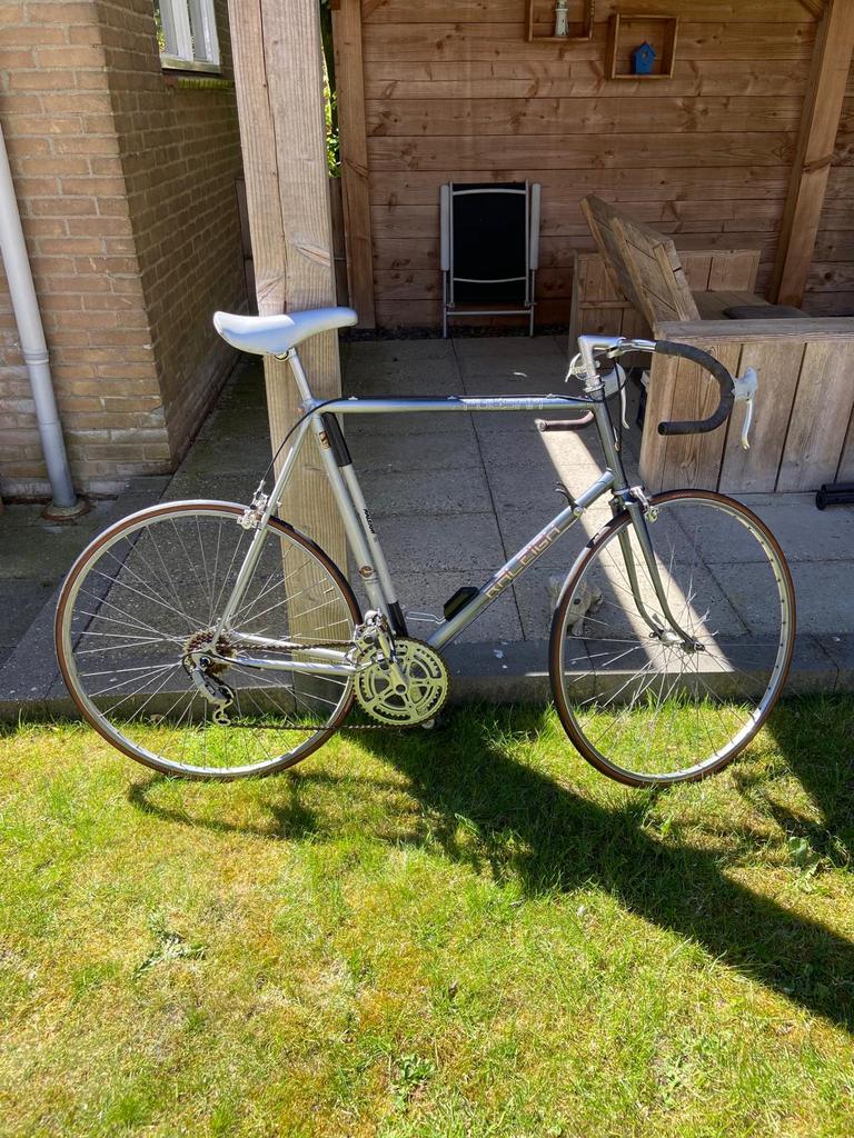 Raleigh Pulsar Racefiets, Fietsen en Brommers, Fietsen | Racefietsen, Ophalen, Gebruikt, Velgrem, 61 tot 65 cm