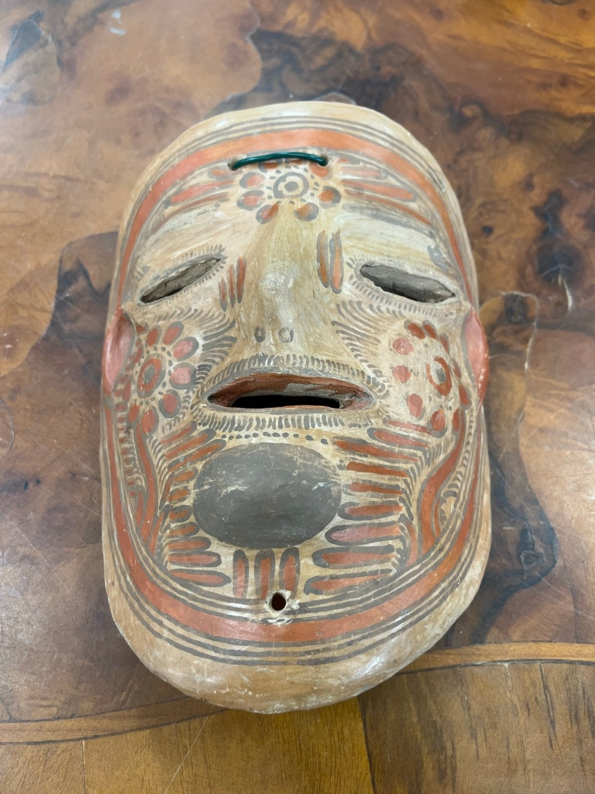 Decoratief masker, handgemaakt, aardewerk, Mexico, Ophalen, Steen/keramiek, Mexico, Masker