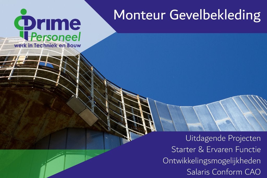 Monteur Paneelbouw, Vacatures, 33 - 40 uur, LBO / VMBO, Starter, Vast contract