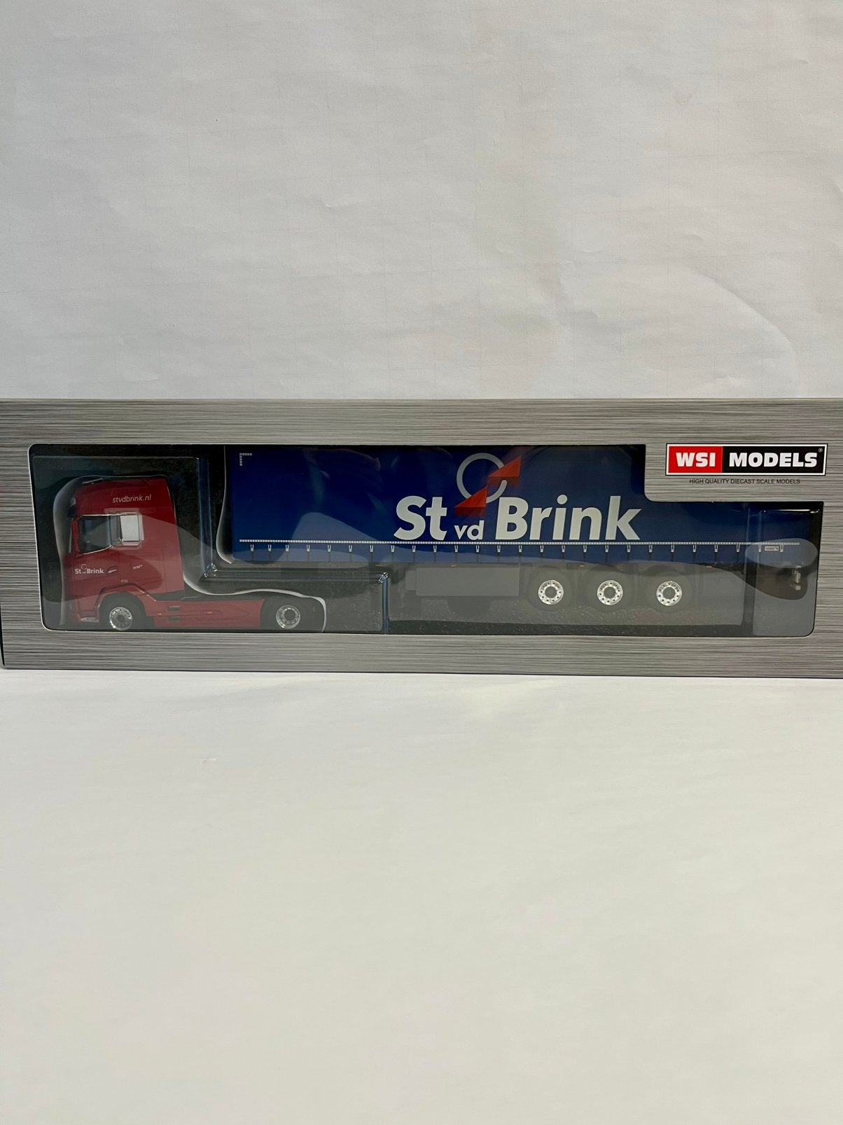 St vd Brink DAF XG+ met huifoplegger 1:50, St vd Brink, Nieuw, Tolweg 15 Ermelo, Ophalen of Verzenden