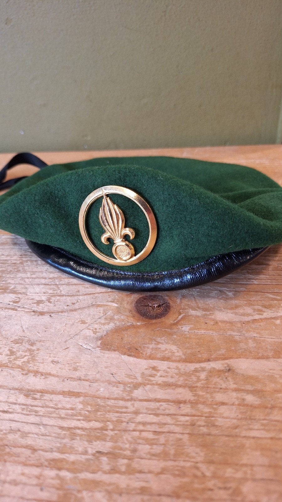 Uniek frans baret special commando vreemde legioen., Verzamelen, Ophalen of Verzenden, Landmacht, Overige gebieden, Helm of Baret