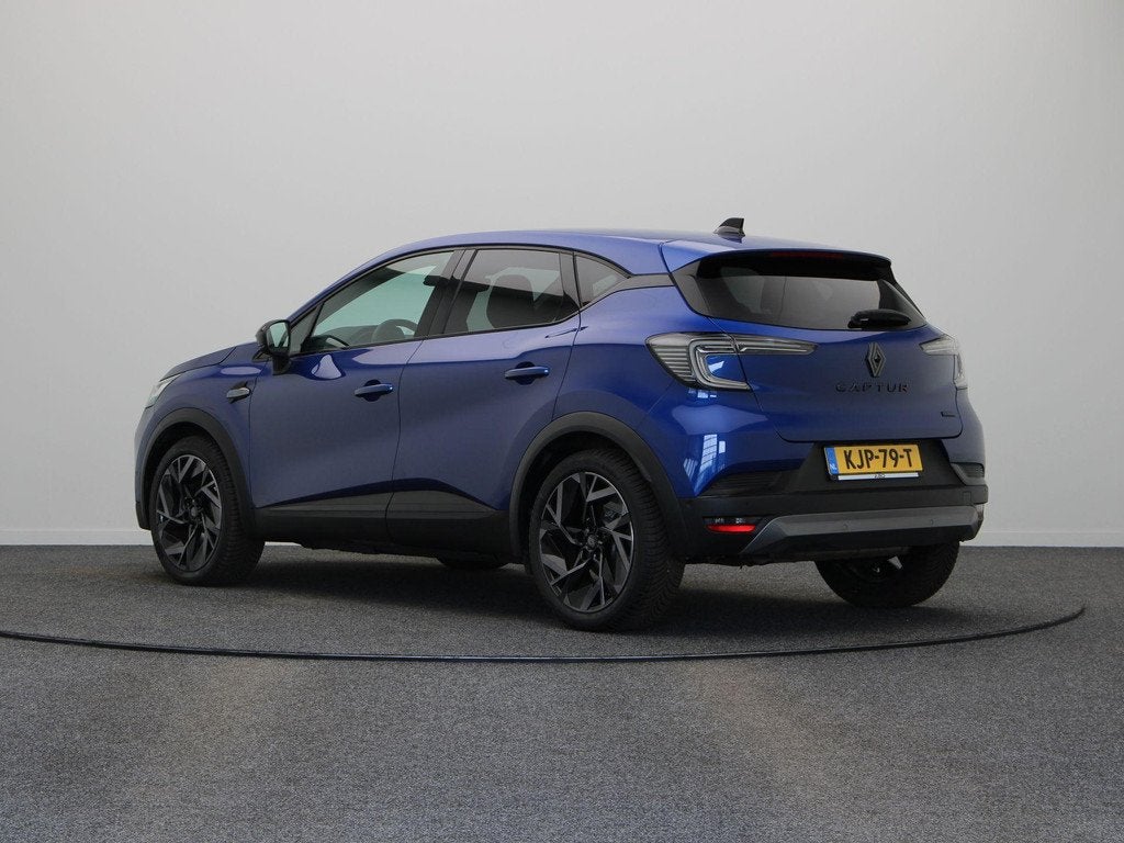Renault Captur E-Tech full hybrid 145pk Esprit Alpine | Adap, Auto's, Renault, 1345 kg, Gebruikt, Blauw, Leder en Stof
