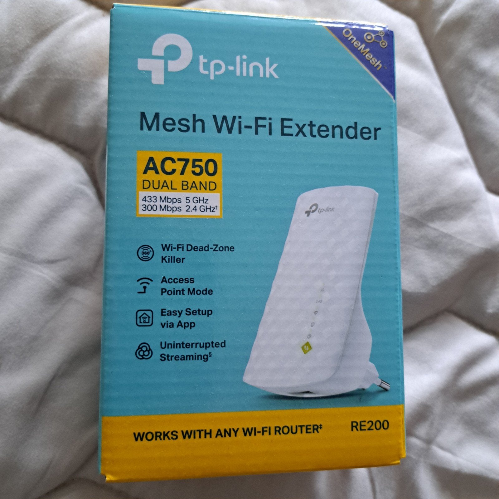 TP-Link AC750 Mesh Wi-Fi Extender RE200 Dual Band, Ophalen of Verzenden, Nieuw, TP-Link