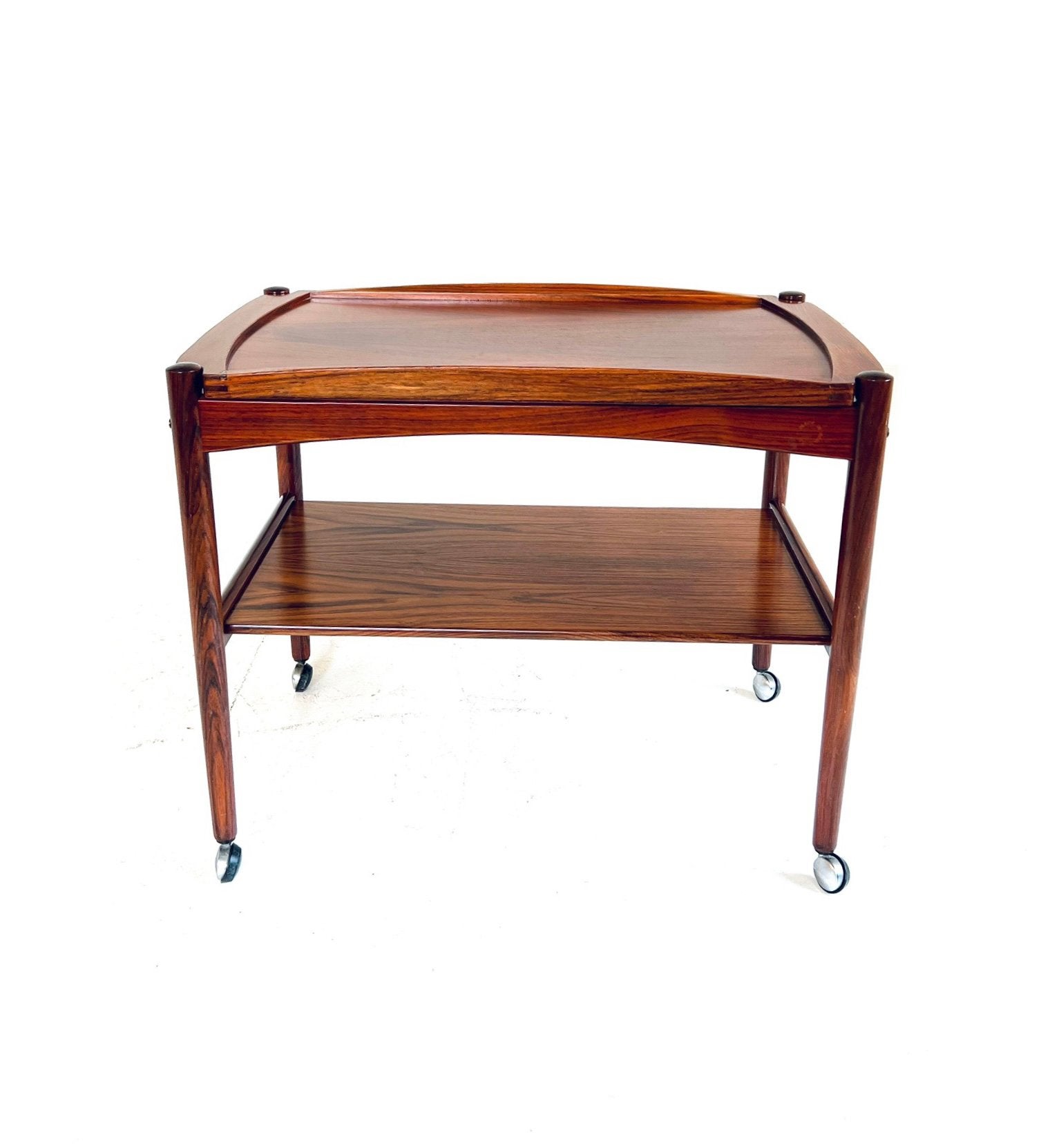 Vintage Deense trolley, Poul Hundevad ‘60, 45 tot 60 cm, Ophalen of Verzenden, Poul Hundevad, 75 cm of meer