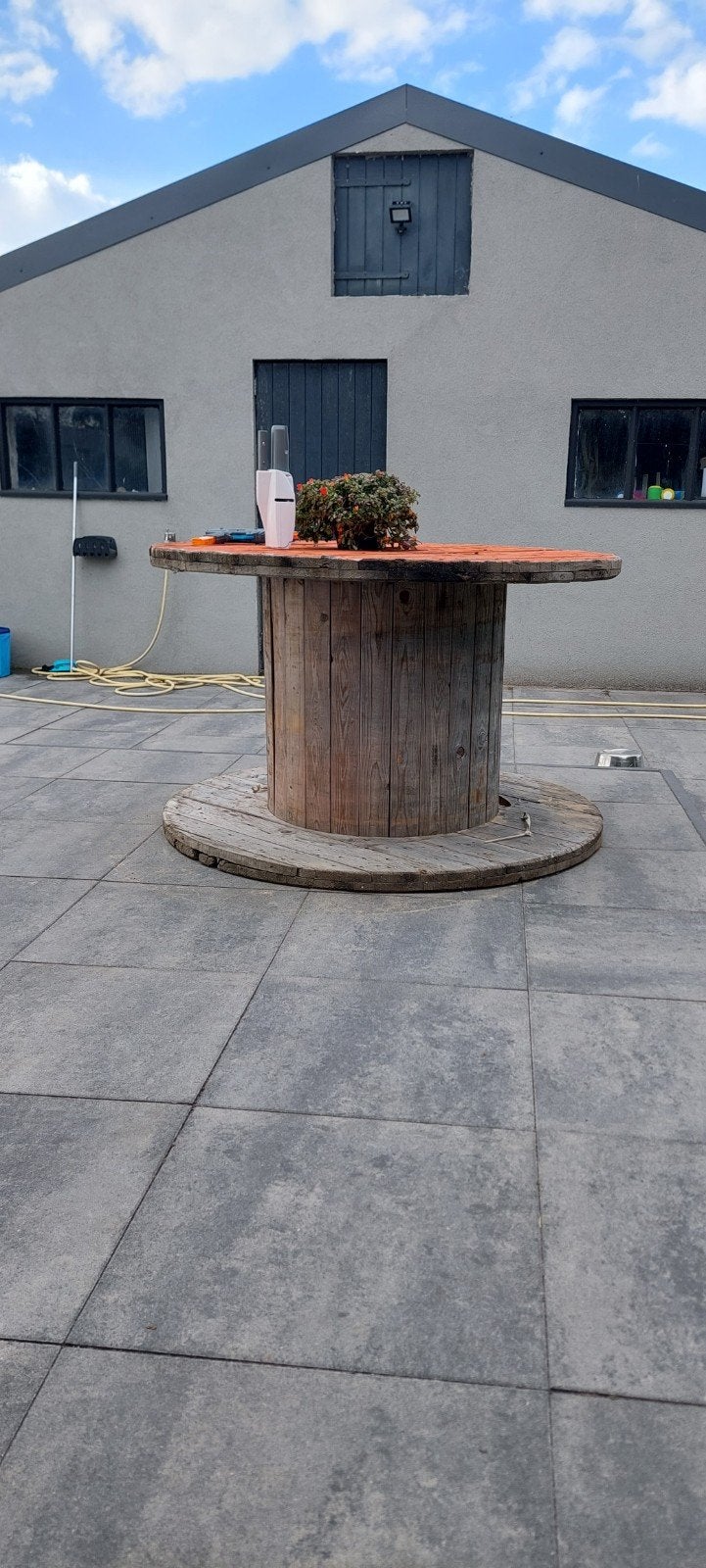 houten haspel, Tuin en Terras, Ophalen, Rond, Hout