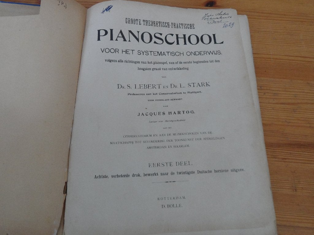Pianoschool - lebert / stark / hartog - deel 1, Gebruikt, Klassiek, Ophalen of Verzenden, Artiest of Componist