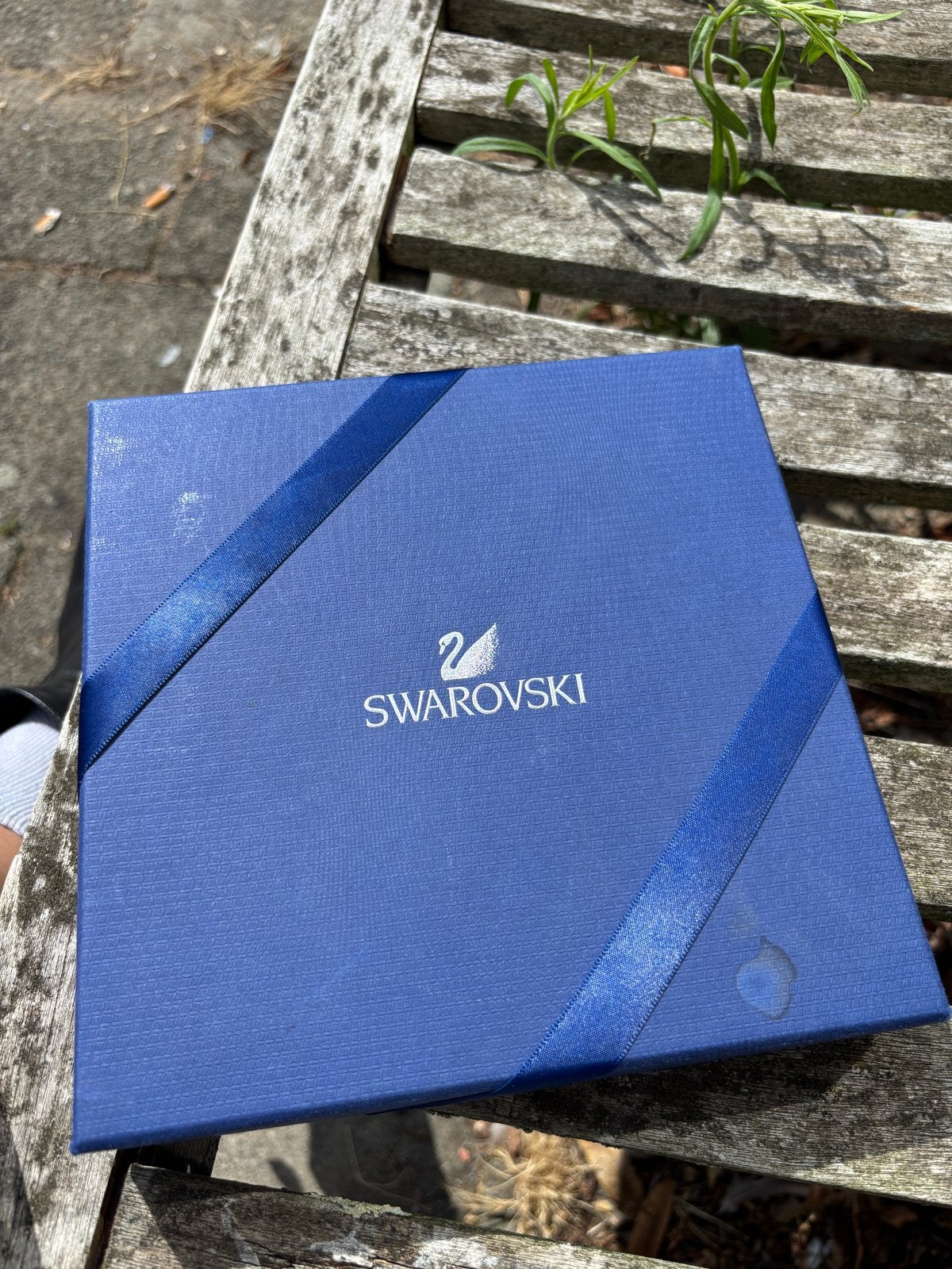 Swarovski ketting met kristallen, Overige materialen, Zo goed als nieuw, Zilver, Ophalen