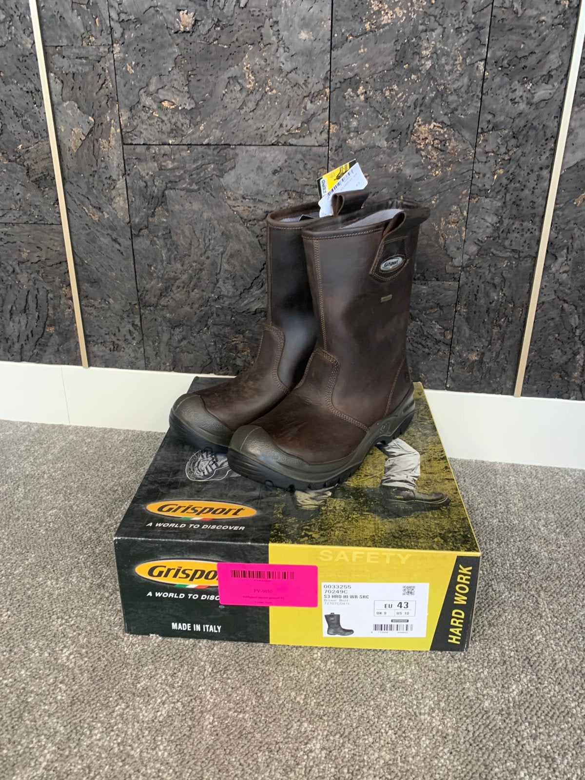 Grisport Werklaarzen Bruin Nieuw Maat 43 – Model 70249C, Grisport, Grisport, Nieuw, Ophalen of Verzenden