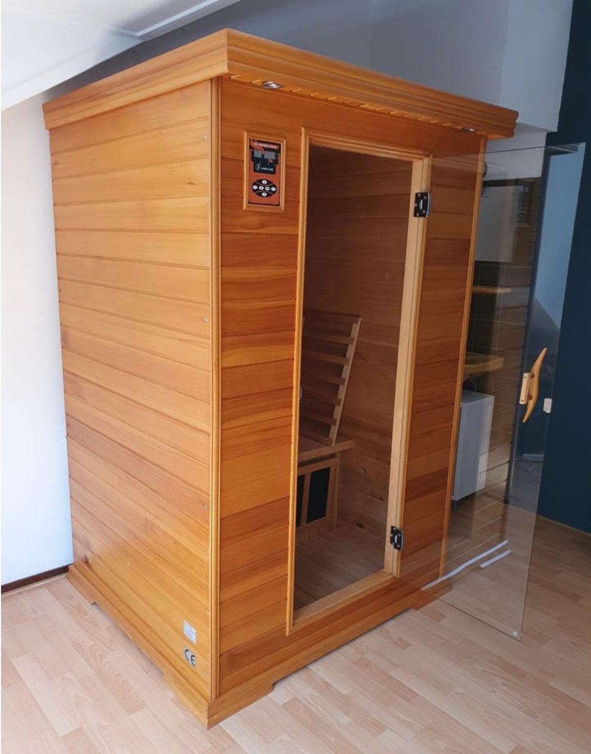 Prachtige Infraroodsauna Kleurentherapie buitenspots, Ophalen of Verzenden, Zo goed als nieuw, Complete sauna