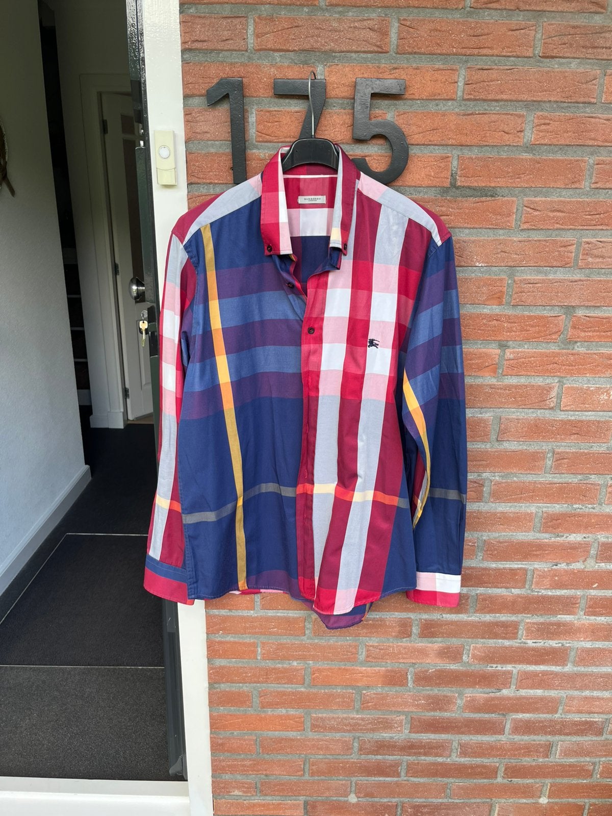 Burberry heren blouse maat xxl als nieuw!, Ophalen of Verzenden, Zo goed als nieuw