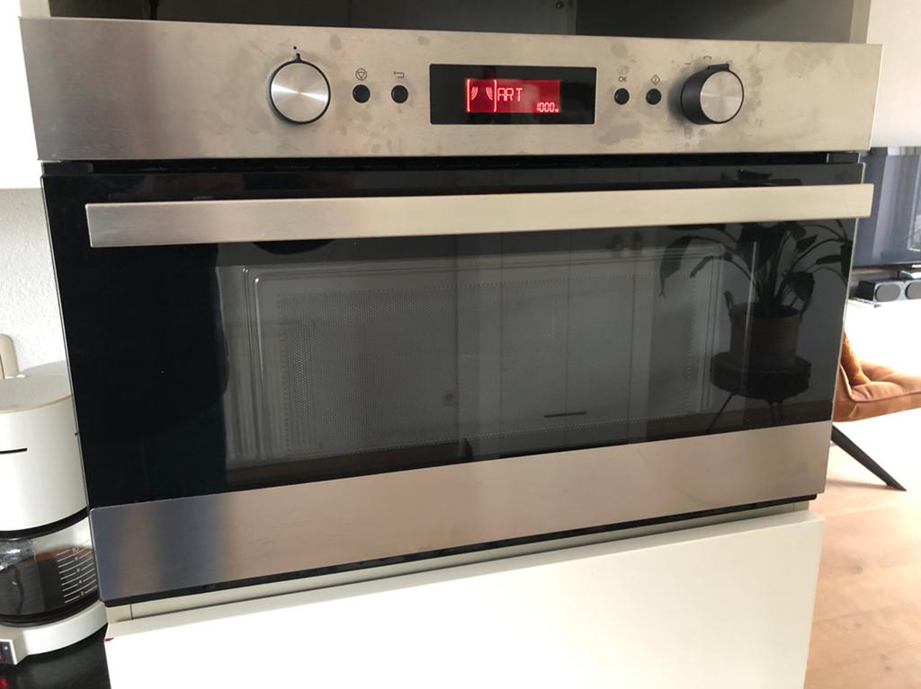 Inbouwmagnetron met crisp functie Ikea hoogte 38 cm., Ophalen, Combimagnetron, Crisp, Zo goed als nieuw