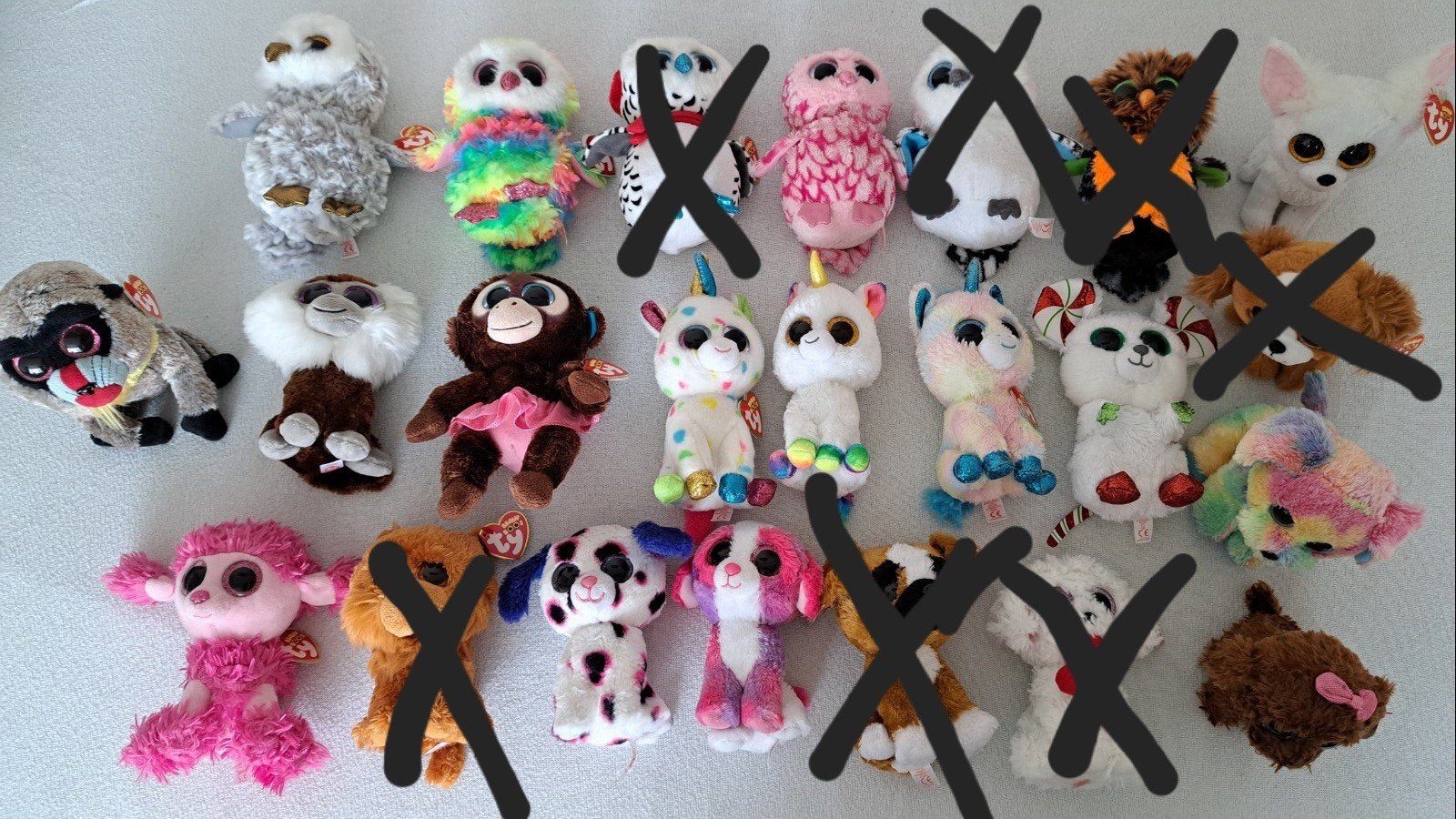 Heel veel Ty Beanie Boos knuffels (15cm), Overige typen, Ophalen of Verzenden, Zo goed als nieuw, Klein (minder dan 20 cm)