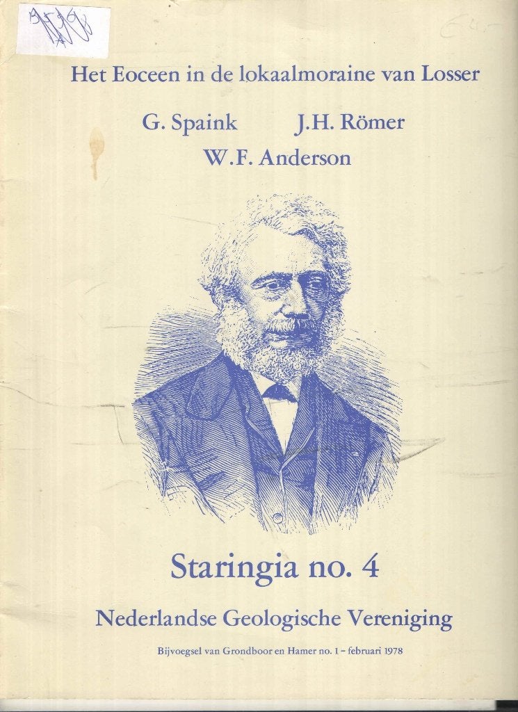 Het eoceen in de lokaalmoraine van Losser, Boeken, Gelezen, Ophalen of Verzenden, G. Spaink e.a., Natuurwetenschap