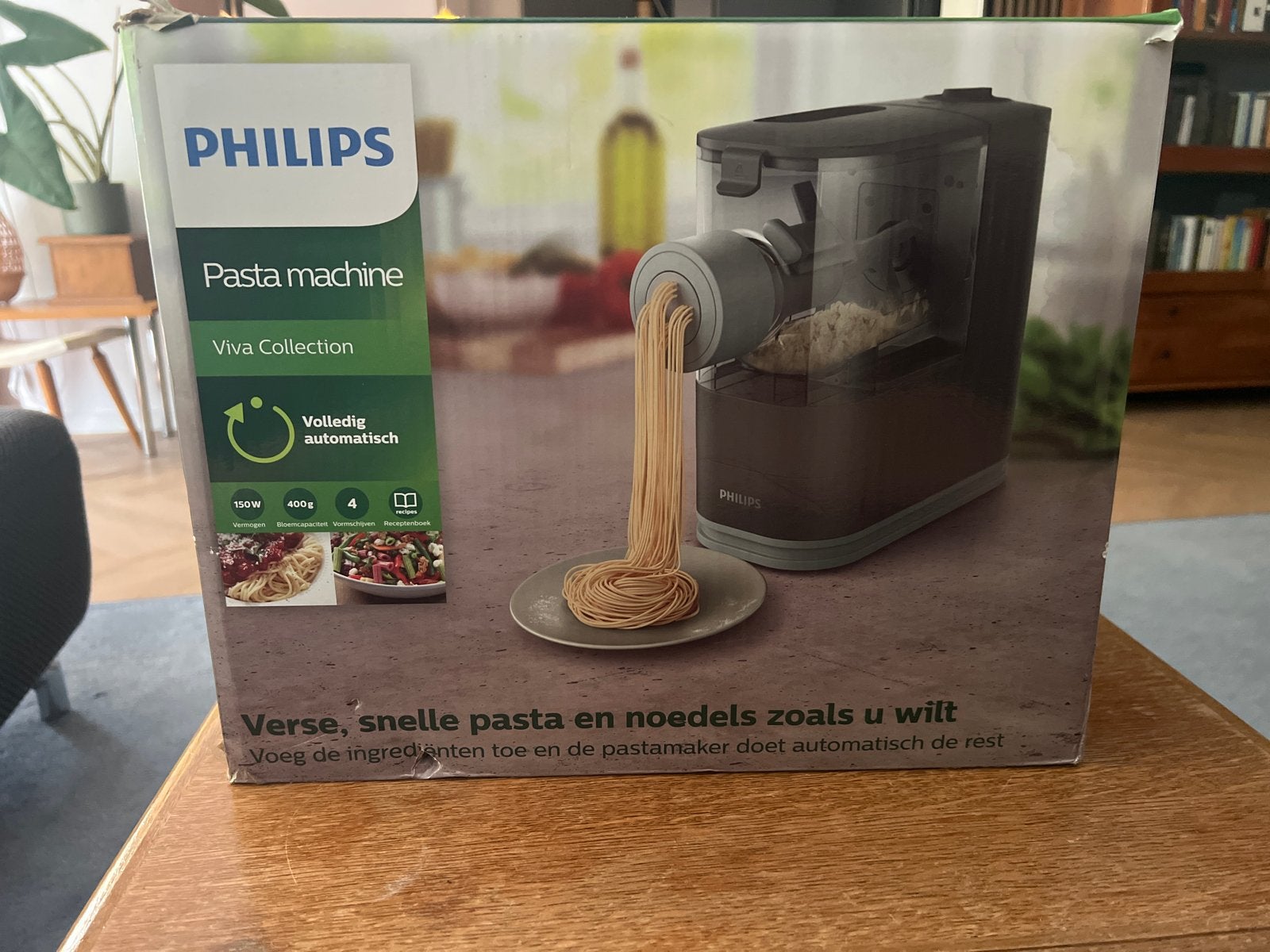 Philips Pastamaker Viva Collection HR2334/12, Ophalen, Zo goed als nieuw, Vaatwasserbestendig, Minder dan 1 liter