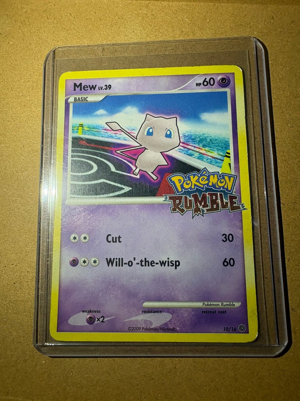 Pokemon kaart mew, Ophalen of Verzenden, Zo goed als nieuw