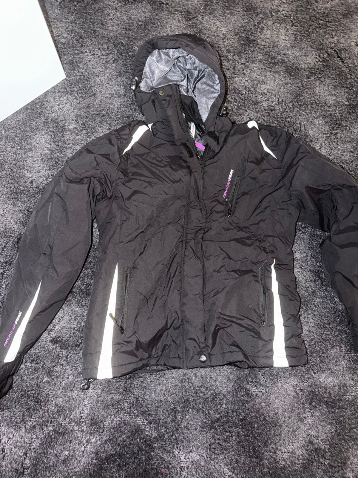 Mountain Peak ski jas - Maat M - Zwart, Ophalen of Verzenden, Gedragen, Maat 38/40 (M), Jack