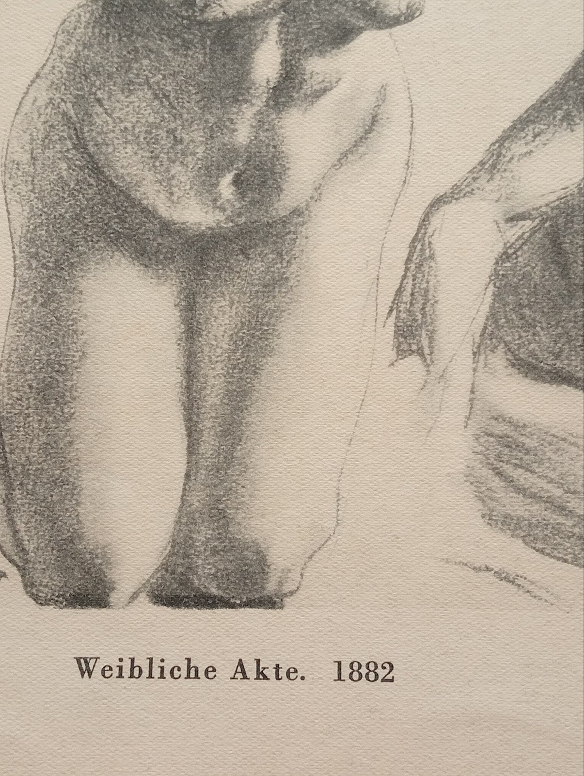 Mentzel Weibliche Akte prent  naakt erotiek, Verzamelen, Foto's en Prenten, Ophalen of Verzenden, Voor 1940, Gebruikt, Overige onderwerpen