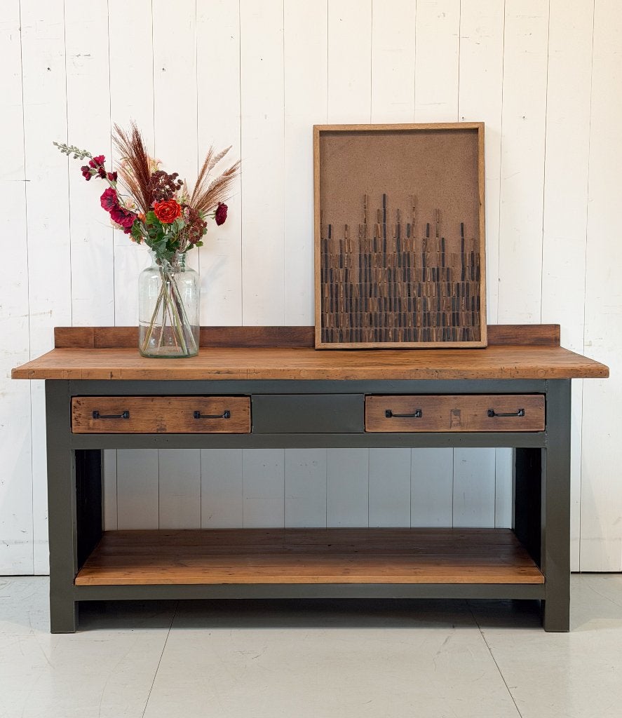 Vintage dressoir | Wandkast met lades | Werkbank, Ophalen of Verzenden