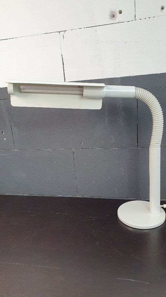 Hala Zeist, witte tafellamp, buigbare arm. Bureaulamp. S36, Tweedehands verkoop, Tweedehands verkoop, Gebruikt, Ophalen of Verzenden