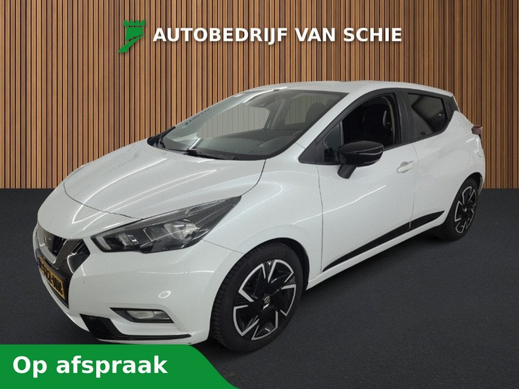 Nissan Micra 1.0 IG-T N-Design 1e-Eig. & Keurig-Onderh BOVAG, Auto's, Keurmerk '100% Onderhouden', 12 maanden, Wit, Handgeschakeld