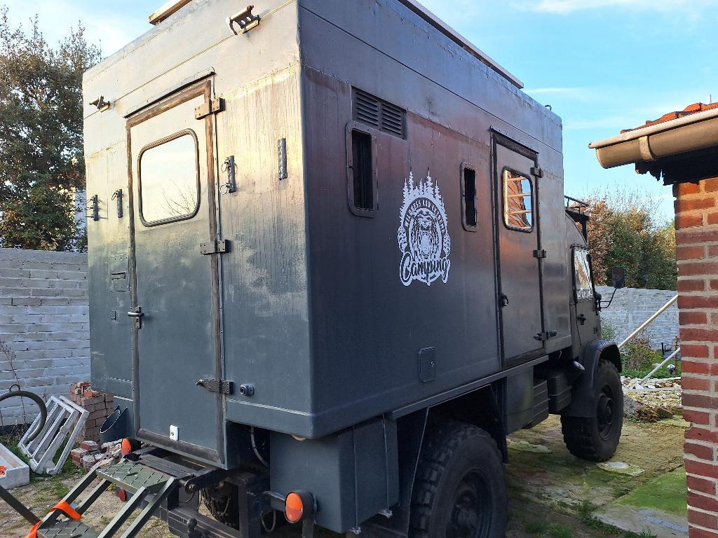 Camper opbouw Mercedes Unimog, Ophalen, Gebruikt, Mercedes-Benz, Carrosserie en Plaatwerk