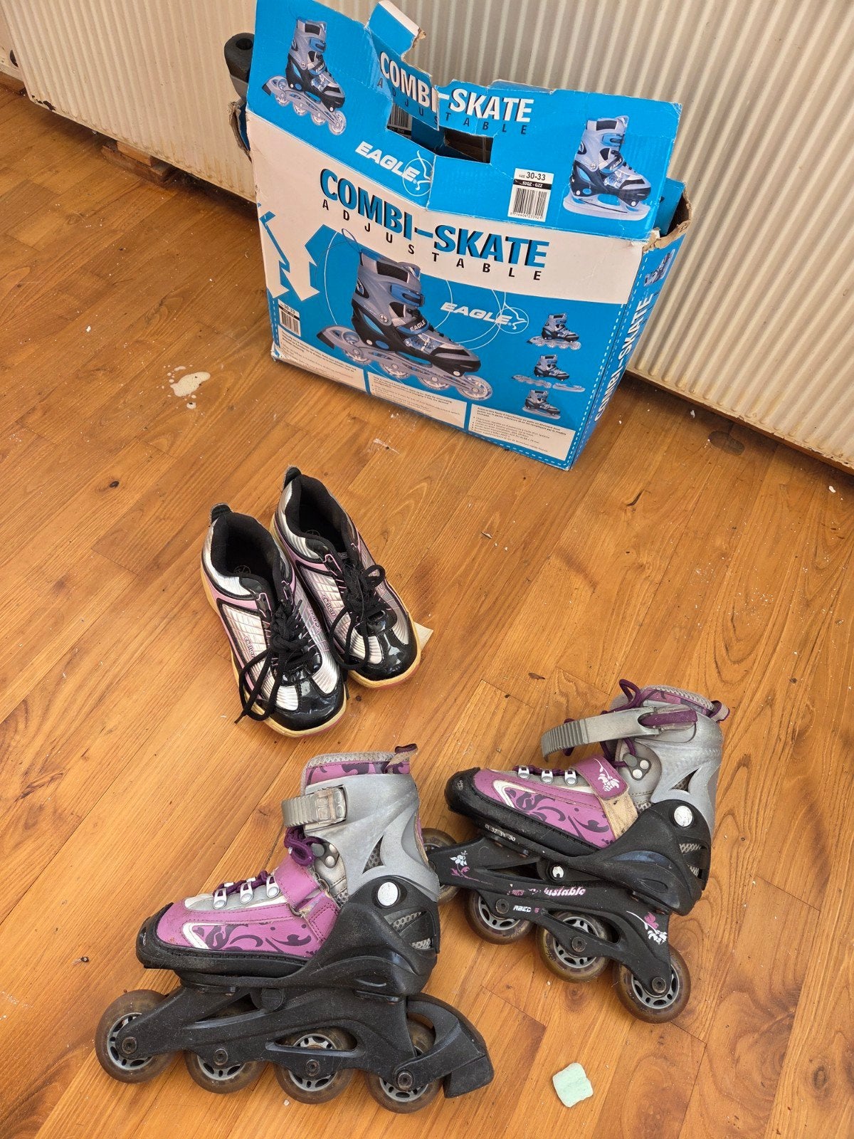 Combi skates, inline skates en Heely's - Diverse maten, Ophalen of Verzenden, Verstelbaar, Gebruikt