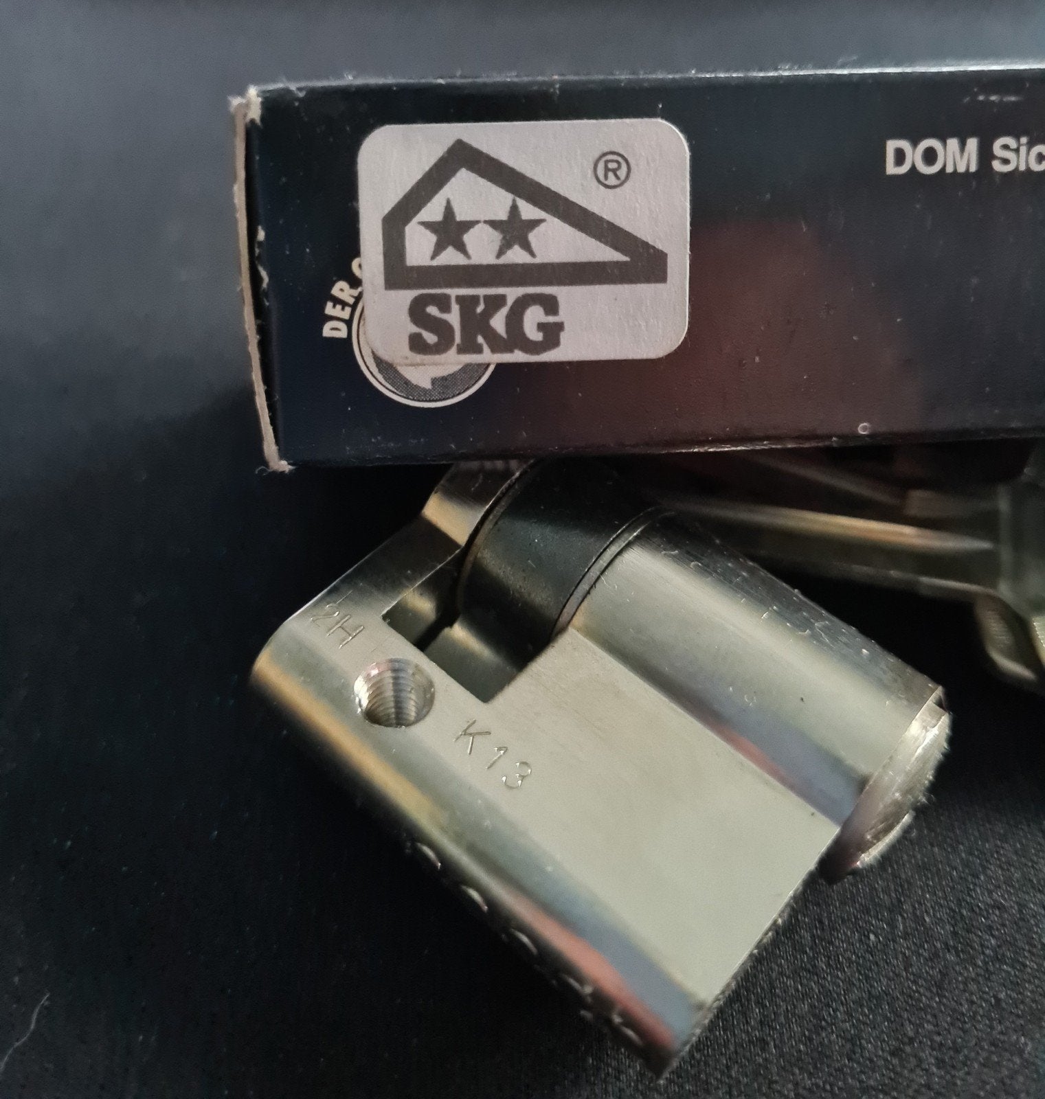 DOM SKG** Veiligheidscilinder - Nieuw in doos, Ophalen, Nieuw, Rvs, Slot