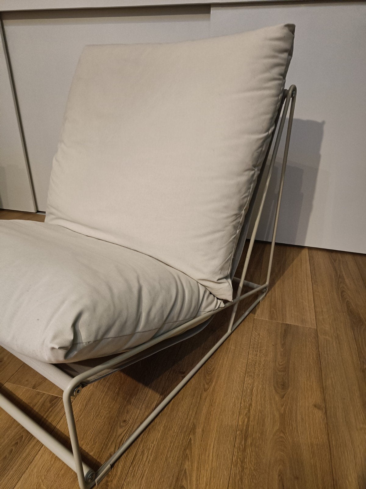 Gave loungestoel Ikea Havsten, 90 cm, Eenpersoons, Beige, Ophalen of Verzenden