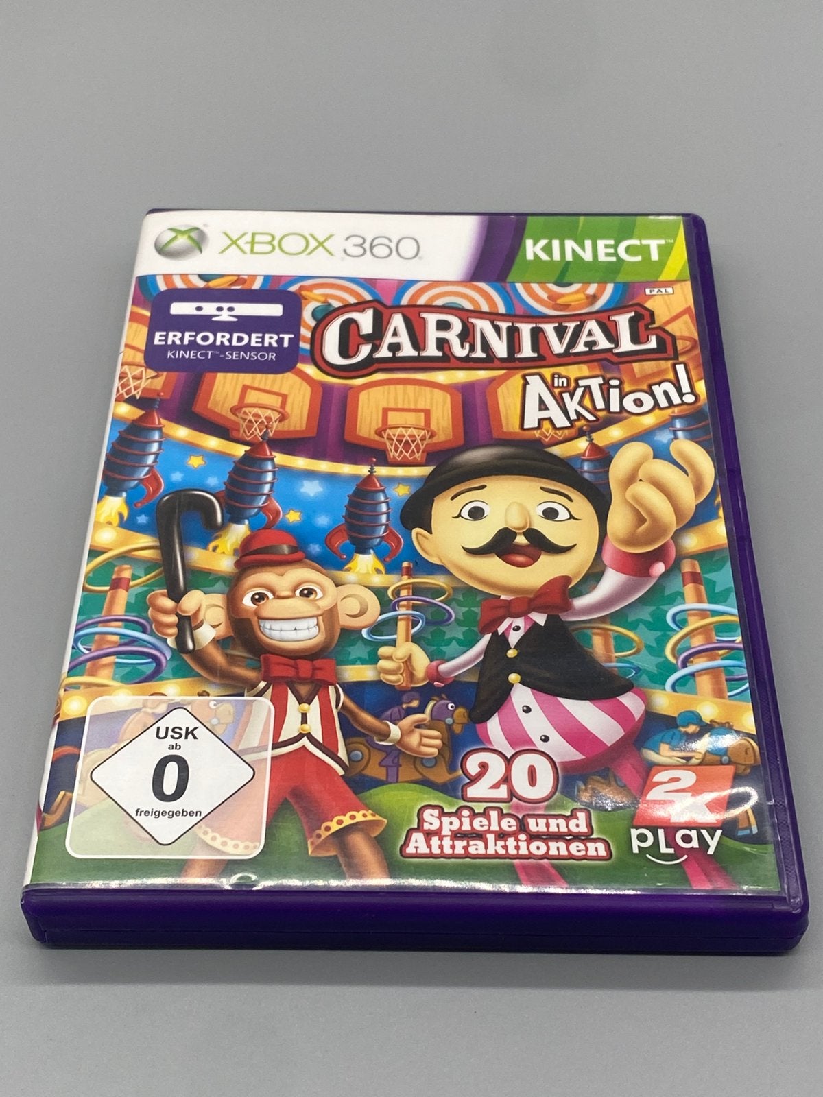 Carnival In Action Xbox 360 Kinect, Avontuur en Actie, Www.2kgames.com, Info@2kgames.com, Gekoppelde computers