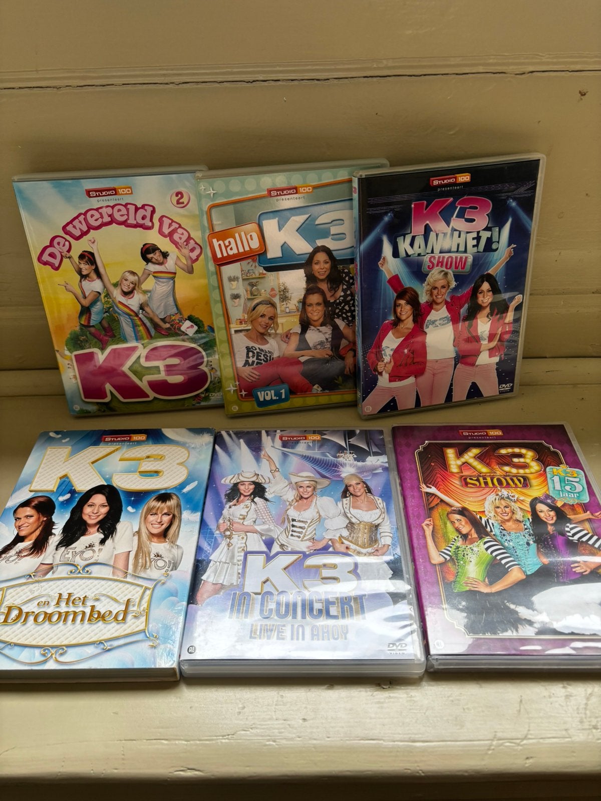 Partij k3 DVD’s, Alle leeftijden, Ophalen of Verzenden, Zo goed als nieuw