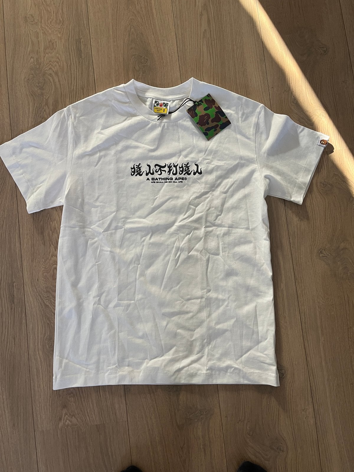 Wit BAPE T-shirt -, Ophalen of Verzenden, Nieuw, Maat 46 (S) of kleiner, Wit