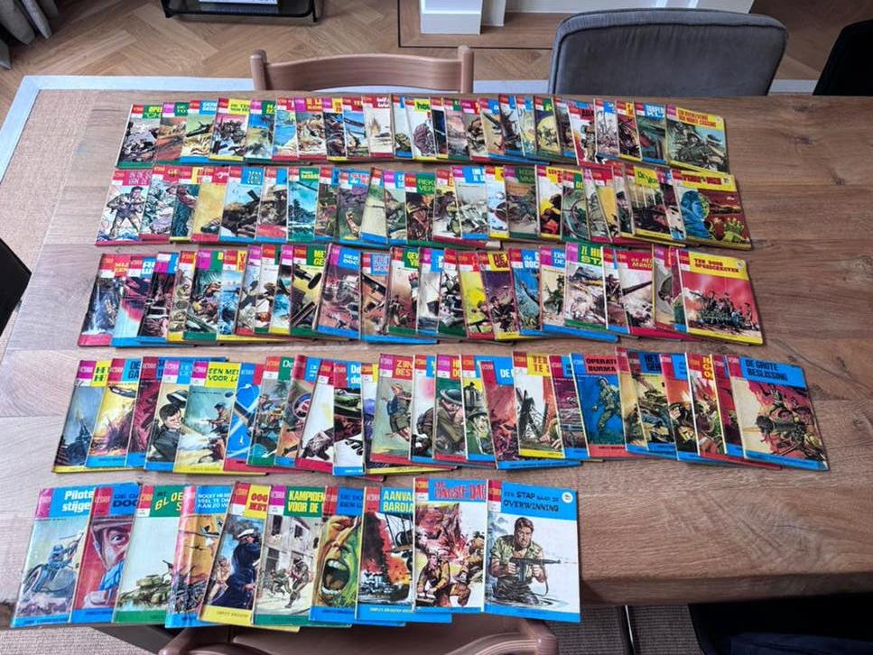 135x Victoria stripboeken reeks - WO2 - goed leesbaar, Boeken, Stripboeken, Meerdere stripboeken, Ophalen of Verzenden, Gelezen